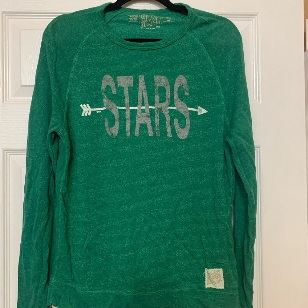 Dallas Stars Original Retro Brand Green Long Sleeve Tee